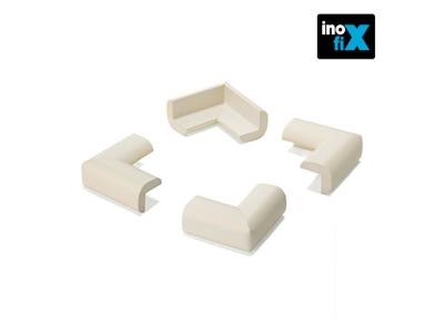 INOFIX  - Protecteur De Coins Matelass&eacute; Blanc (blister 4 Unites)