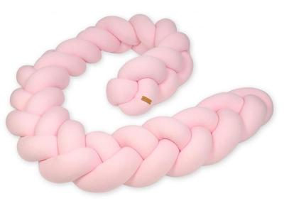 VELINDA Protection tress&eacute;e pour lit b&eacute;b&eacute; rose clair 426098b