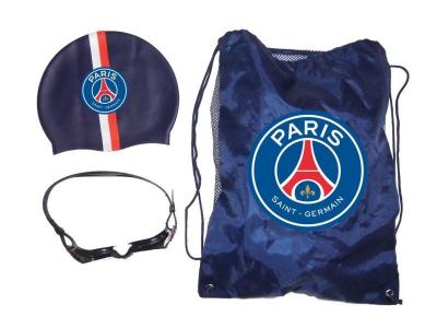 PSG Set d'accessoires de piscine - Bonnet + Lunettes + Sac
