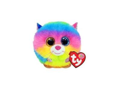 TY - Gizmo Cat Puffies Peluches, 2007540, Multicolore