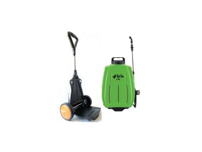 IRIS GARDEN Pulv&eacute;risateur &eacute;lectrique  ELITE 16L Batterie Lithium 8Ah Chariot trolley / Bretelles