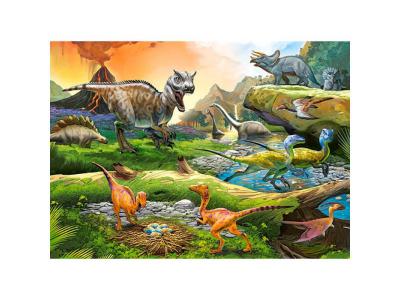 CASTORLAND Puzzle 100 pi&egrave;ces : le monde des dinosaures