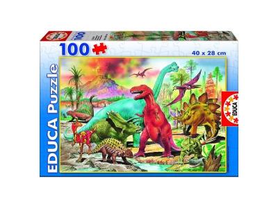 EDUCA  Borras Dinosaurs Puzzle 100 Pieces Multicolore