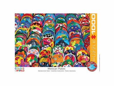 EUROGRAPHICS Puzzle 1000 pi&egrave;ces : assiettes mexicaines