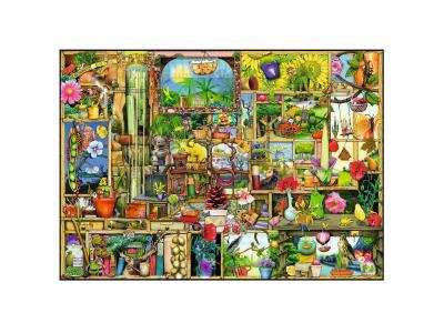RAVENSBURGER Puzzle 1000 Pi&egrave;ces : Colin Thompson: Etag&egrave;re de Jardin,  