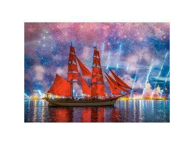  Castorland Puzzle 1000 pi&egrave;ces : Fr&eacute;gate Rouge, C-104482-2, color&eacute;