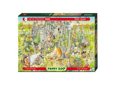 HEYE Jurassic Habitat 1000 Piece Marino Degano Funky Zoo Jigsaw Puzzle