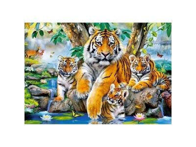  Tigers By The Stream, Puzzle 1000 Teile - Castorland 