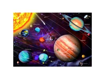 EDUCA BORRAS  1000 Pieces Sistema Solar Neon Wooden Puzzle Argent&eacute;