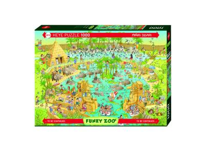 HEYE  Nile Habitat 1000 Piece Marino Degano Funky Zoo Jigsaw Puzzle 