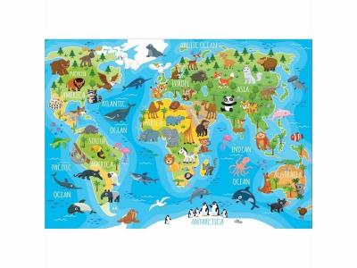 EDUCA  Borras 150 Mapamundi Animals Multicolore 9-12 Years