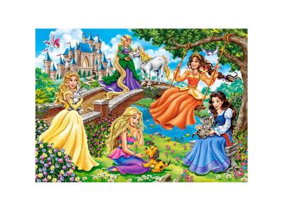 CASTORLAND  B-018383 Princesses in Garden Puzzle 180 pi&egrave;ces Multicolore