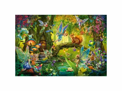 SCHMIDT SPIELE Schmidt Puzzle 200 pi&egrave;ces : F&eacute;es dans la for&ecirc;t, avec Baguette Magique