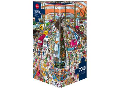 HEYE  Train Station 2000 Piece Christoph Schne Jigsaw Puzzle 