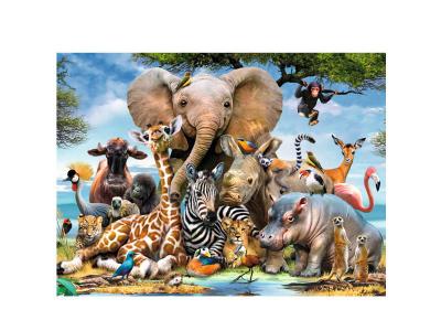 RAVENSBURGER Puzzle 300 pi&egrave;ces xxl : mes amis d'afrique