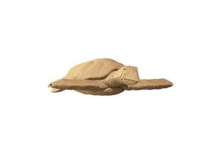 CARTONIC  - Puzzle 3D Tortue - Naturel -