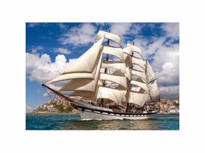 CASTORLAND  puzzle Puzzle Tall Ship Quitter le port 500 pi&egrave;ces 