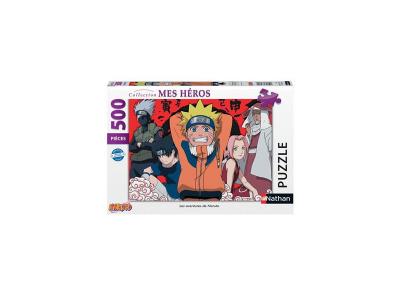 NATHAN Puzzle 500 Pi&egrave;ces  Les aventures de Naruto 