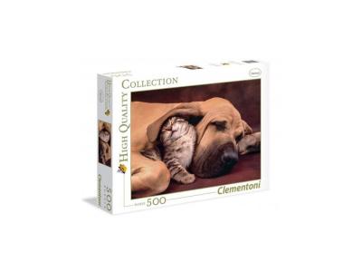 GENERIQUE Clementoni Jigsaw High Quality Collection - Dog & Kitten 500 pi&egrave;ces 