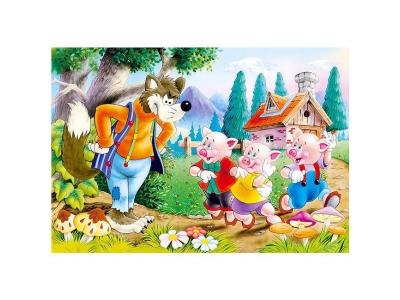 CASTORLAND  Trois petits cochons Puzzle 60 pi&egrave;ces
