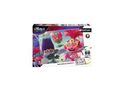 NATHAN Puzzle 60 pi&egrave;ces  Poppy et Branche Trolls 2