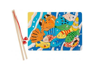SMALL FOOT  Legler - 2019824 - Puzzle en Bois - P&ecirc;che &Agrave; La Ligne