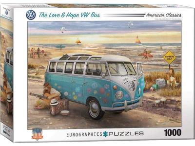 EUROGRAPHICS Puzzle The Love and Hope VW Bus 1000 pieces 