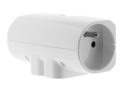 ZENITECH  Quadriplite lat&eacute;rale 2 prises 16A et 2 prises 6A blanc