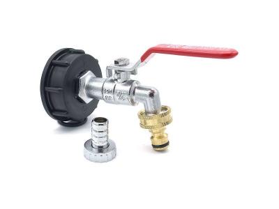MULTITANKS Raccord robinet en laiton chrom&eacute; sortie raccord rapide - 3/4'' BSP