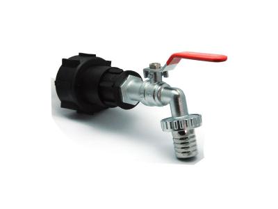 MULTITANKS Raccord s60s6 en polypropyl&egrave;ne robinet laiton  sortie 32mm, embout male cannel&eacute; 25mm