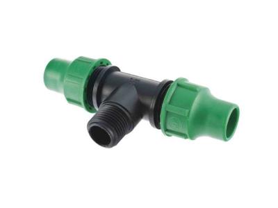 JARDIBRIC GF 06600 Raccord pour Tuyau avec 2 T&ecirc;tes + 1 Sortie M&acirc;le Noir 16 mm