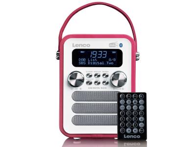  Radio portable DAB+/ FM avec Bluetooth PDR-051PKWH Blanc-Rose