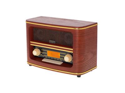 ADLER Radio r&eacute;tro fm usb avec bluetooth marron