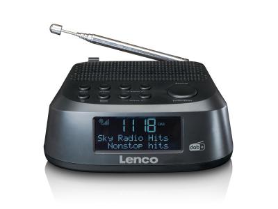 LENCO Radio-r&eacute;veil avec DAB+ et FM  CR-605BK Noir