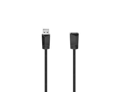HAMA C&acirc;ble USB USB 2.0 USB-A femelle, USB-A m&acirc;le 5.00 m noir