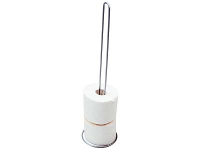 WENKO  Stockeur papier WC Exclusive, Acier, 14 x 56 x 14 cm, Chrom&eacute;