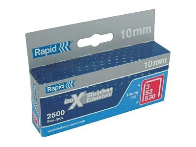 RAPID  Agrafes acier inoxydable - Fil fin - N&deg;53/12 mm