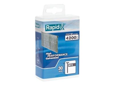 RAPID Pointes 8/25mm Galva (Gauge18) Boite polypro 5600 