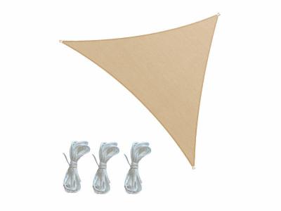 MOBILI REBECCA Rebecca mobili voile d'ombrage inga 500x500x500 polyester imperm&eacute;able acier beige fonc&eacute; RE6975 