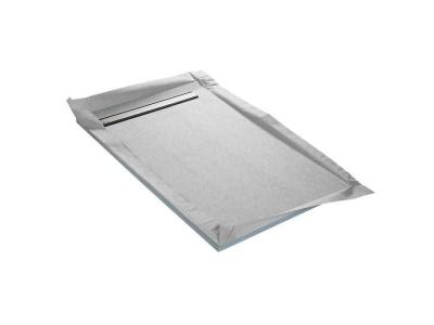 U TILE Receveur de douche &agrave; carreler monopente + natte &eacute;tanche + siphon ultra plat - 120 x 90 cm