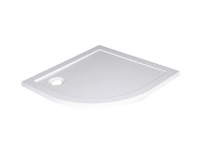 ONDEE Receveur BULL - Antid&eacute;rapant - 1/4 de cercle 80cm - SMC - Blanc - Extra-plat