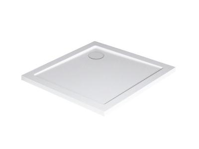 ONDEE Receveur BULL - Antid&eacute;rapant - 80x80cm - SMC - Blanc - Extra-plat