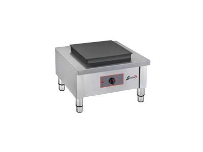 SOFRACA R&eacute;chaud Electrique Professionnel 380 V - 1 Plaque Carr&eacute;e 400 x 400 mm - - - 600x600x450mm