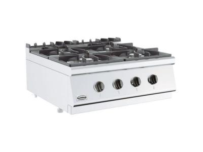 GENERIQUE R&eacute;chaud Gaz Professionnel de 2 &agrave; 6 Feux Vifs - Gamme 700 - Combisteel - 800x700 