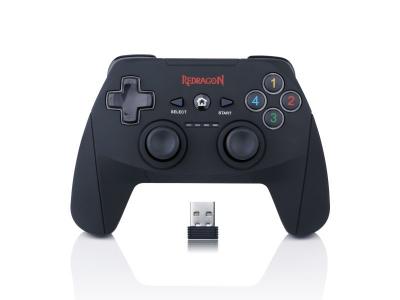 REDRAGON HARROW (G808) Manette de jeu sans fil avec double vibration pour Windows PC & PS3