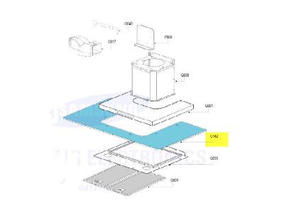 SAMSUNG Reflecteur Verre Hotte Pour Hotte  - Dg8100506a