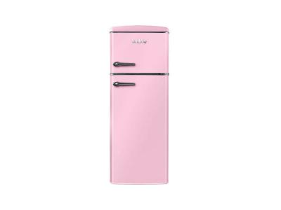  R&eacute;frig&eacute;rateur cong&eacute;lateur retro arzy ljdd206pink 206 litres rose 