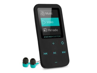 ENERGY  Sistem Lecteur MP4 Tactile Bluetooth 8 go Noir et turquoise