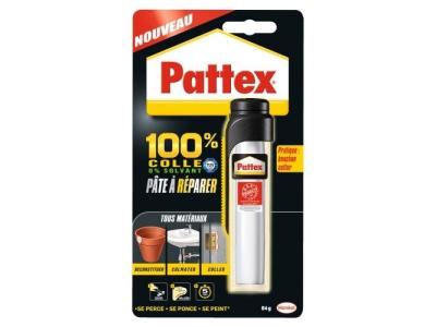 PATTEX  - Mastic &agrave; r&eacute;parer Epoxy tube de 64g 2668475 - Blanc
