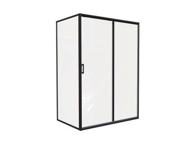 ONDEE Fa&ccedil;ade de douche NAPA - Retour Fixe - Finition Noir - 90x195cm 